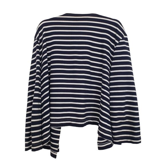 Ruby Rd Beaded Stripe Cardigan Nautical Preppy Cotton Open Front Womens Size XL - Picture 7 of 10